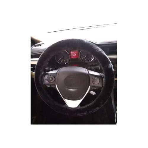 Husa volan pufoasa marime M , culoare Neagra Cod: XSH5114 2