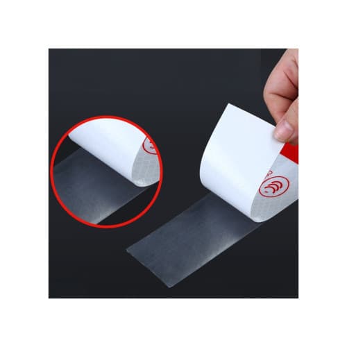 Banda reflectorizanta dreapta tip fagure culoare Alba-Rosie 5cmx25m Cod: 03C 4