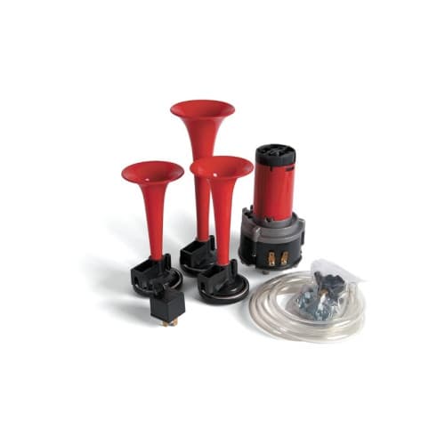 Claxon auto cu 3 pipe 12V Cod: 0012