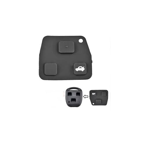 Buton cauciuc compatibil Toyota pentru carcasa telecomanda Cod: 1011