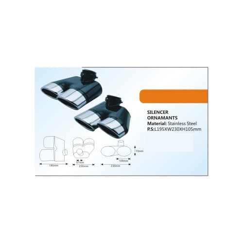 Ornament toba compatibil Mercedes E-Class W211 Cod: MW211D 4