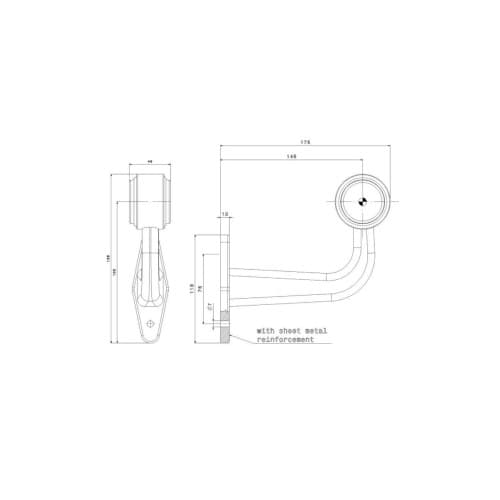Lampa gabarit Led premium Cod: FT-009D 2