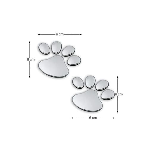 Abtibild "DOUA LABUTE" culoare Argintiu Cod: DZ-67