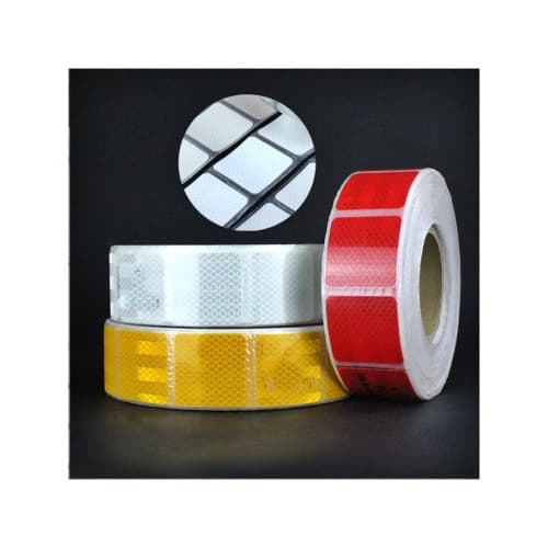 Banda reflectorizanta intrerupta Premium omologata U.E. galben Cod: RI01Y 2