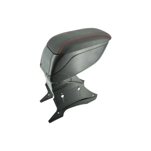 Cotiera auto universala cu baza metalica negru cusatura rosie Cod: 48014