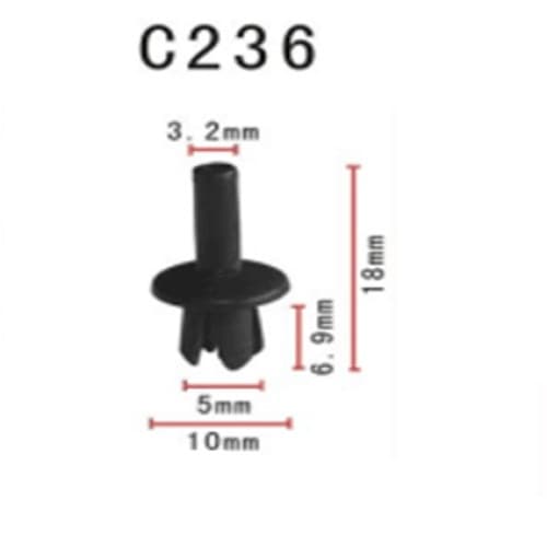 Clips plastic model C236 compatibil Mercedes Cod: C236 2