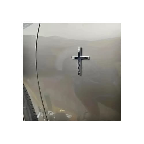 Ornament metalic "CRUCE" Cromat 4.8cmx6.5cm Cod: JS-18 4