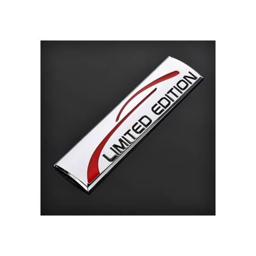 Ornament metalic auto "Limited Edition" cromat 9x2.4cm Cod: ART-LE1S 2
