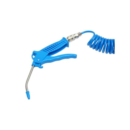 Pistol aer curatat praful cu furtun spiralat si mufe rapide de conectare albastru Cod: DISLA45 4