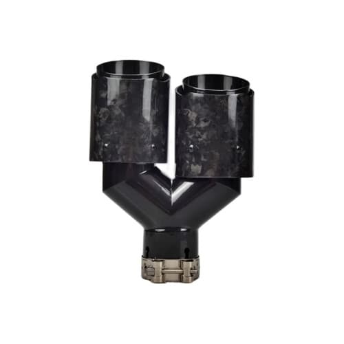 Ornament toba dublu carbon forjat intrare 63mm parte stanga sau dreapta Cod: NXMS89-63 2