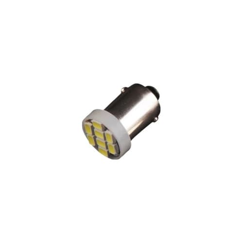 Bec auto BA9S 8 LED 1206, 12V, lumina alba 80 lm Cod: JSUN47 2