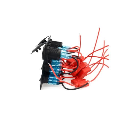 Panou cu priză, voltmetru, 8 întrerupătoare și port USB 12V 20A Cod: SPA40 4