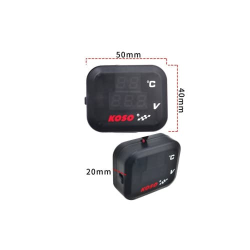 Termometru 4 in1 + mufa bord incarcator USB 3A + voltmetru 12V Cod: DS4030 4