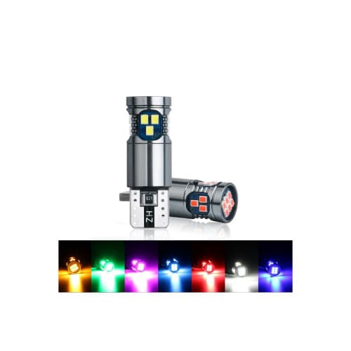 Set 2 becuri T10 18SMD 2016 Canbus 12V 400 lumen lumina alba Cod: HH023 4