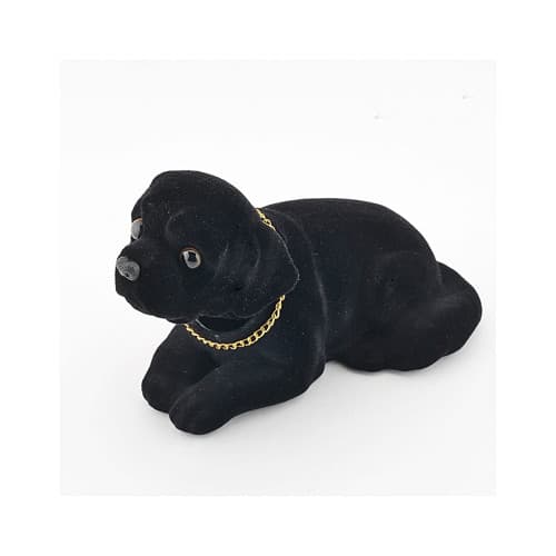 Ornament caine cu capul miscator, culoare neagra Cod: FS-1208