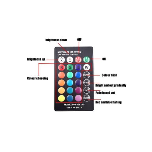 Set 2 becuri T10 RGB cu telecomanda IR 6SMD 5050 12V Cod: HH027 2