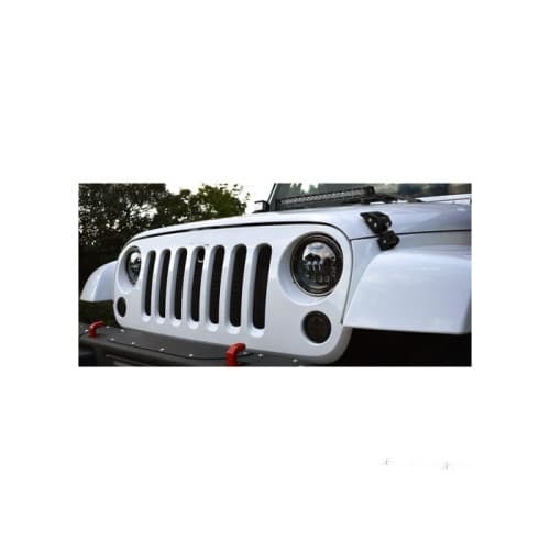 Proiector LED 7 inch 2 faze , lumina de zi DRL si semnalizare compatibil Jeep 12V Cod: ZC-7WY 4