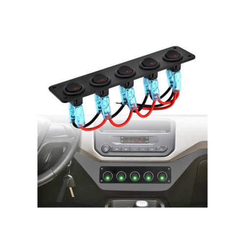 Panou cu 5 intrerupatoare 12V 20A Cod: SPA32 4