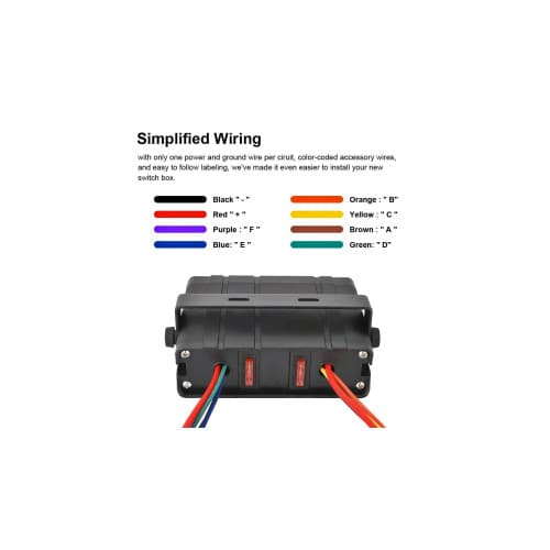 Carcasa cu 6 butoane si suport de prindere Cod: YJ-JEP11B 3
