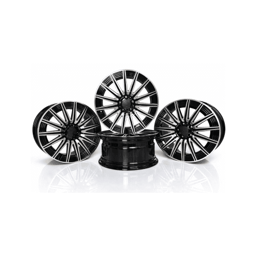 Jante PDW 19x8 fata 19x9 spate 5x112 ET40 ET58 negru polish compatibile Mercedes Cod: FF957521980-98 / FF957521990-03 3