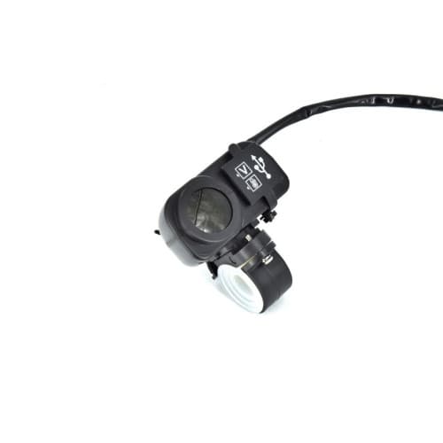 Voltmetru moto 12V cu termometru si mufa USB Cod: MC036 4