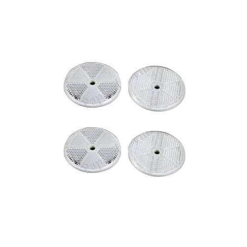 Set reflectoare rotunde albe 61x6 mm Cod: 9032