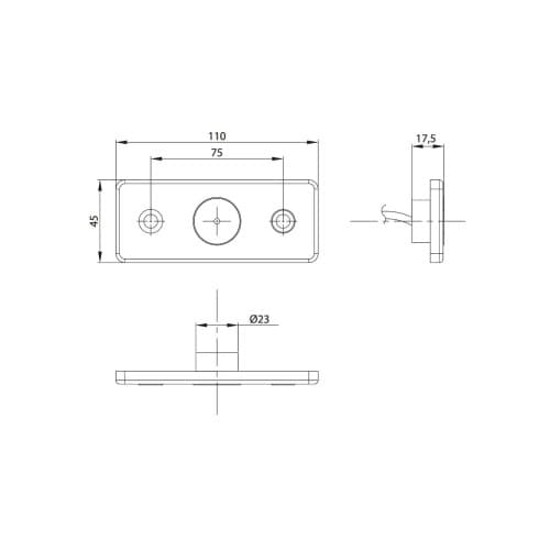 Lampa gabarit LED, Galbena 12-24V Fristom Cod: MD-013Z 2