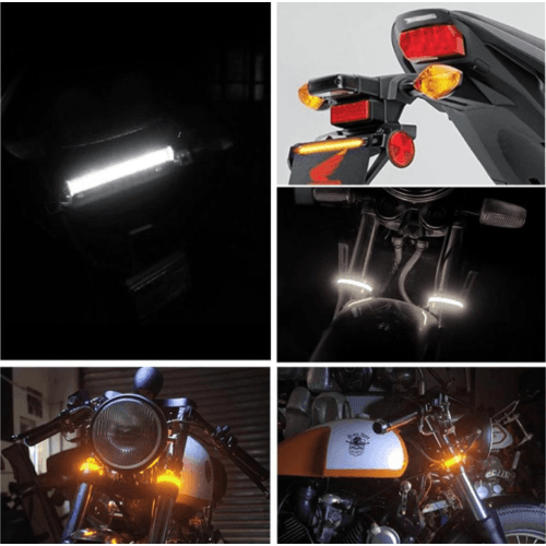 Set banda DRL 12.5cm 12V cu functie de semnalizare dinamica. COD: 8260064 2