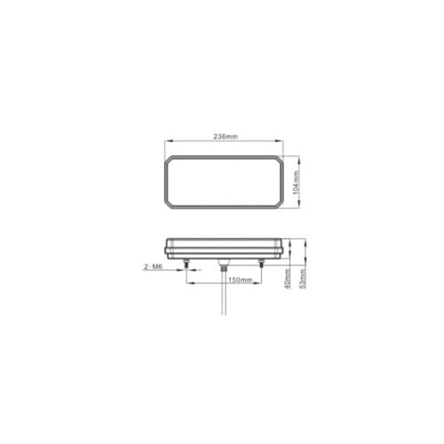 Lampa stop camion LED cu semnalizare dinamica 12-24V Cod:SL-5013 3
