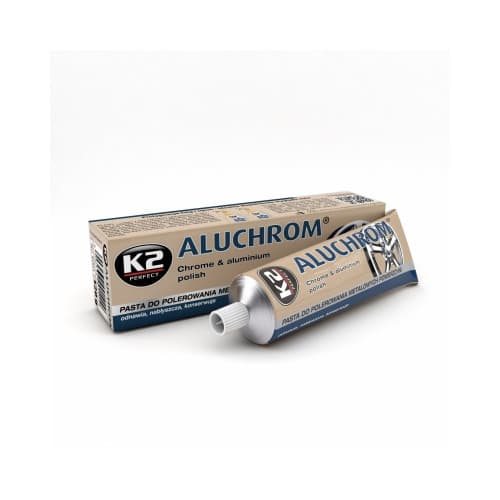 Pasta polish curatare si lustruire suprafete cromate si aluminiu K2 Aluchrom 120g Cod: K0031