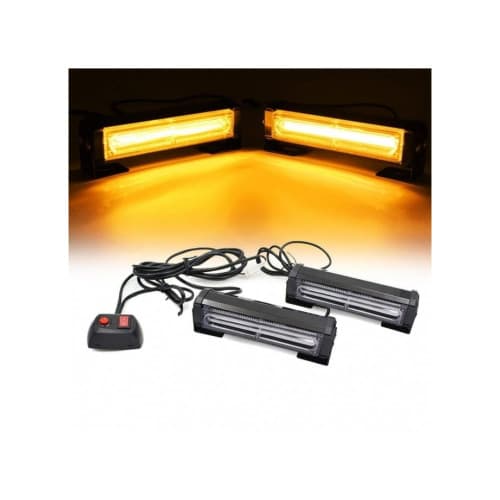 Proiectoare stroboscopice LED COB lumina portocalie 12 24V Cod: AS-COB-2