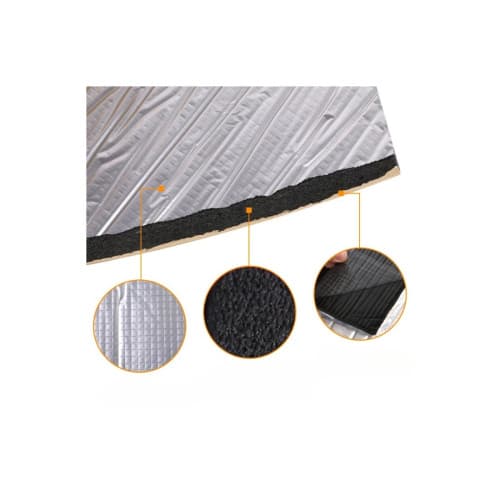 Rola insonorizant auto cu aluminiu si adeziv, grosime 10mm, 1m x 10m Cod: 023AL 2