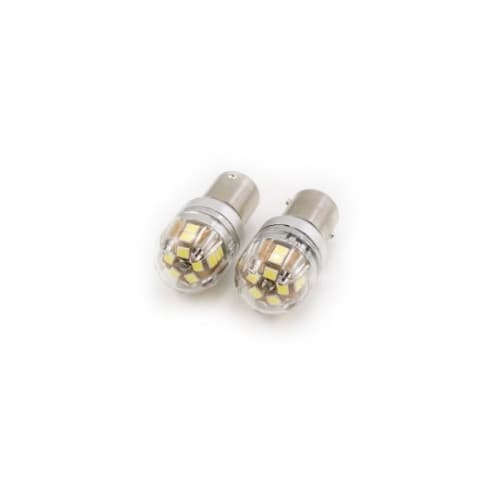 Bec 2 faze BAY15D T.V. P21/5W 15SMD 2835 12V CANBUS nonpolar 320 lumen Lumina alba Cod: SPT15-1157-W