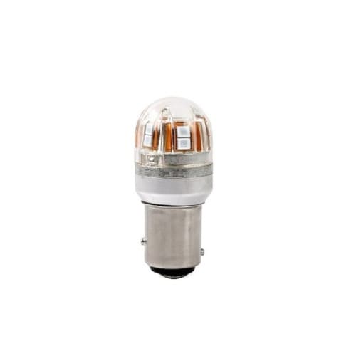 Bec 2 faze BAY15D T.V. P21/5W 15SMD 2835 12V CANBUS nonpolar 320 lumen / Lumina rosie Cod:SPT15-1157-R