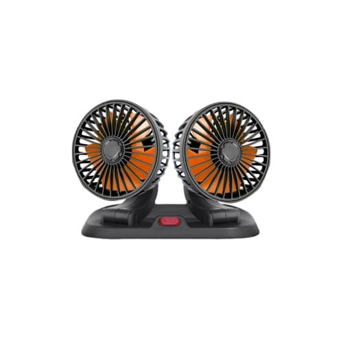 Ventilator auto dublu cu mufa USB 5V Cod: FS-1308 3