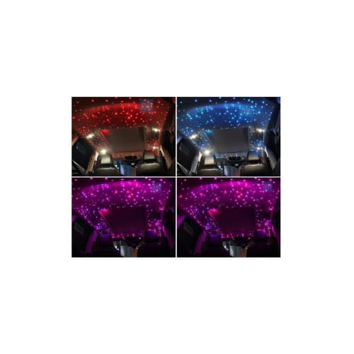 Kit fibra optica plafon instelat LED RGB cu telecomanda 0,75mm 200 fire 3 metri 12V Cod: HH-2003 2