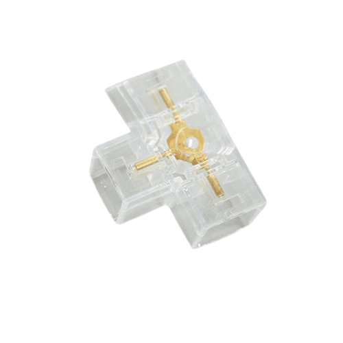 Conector pentru LED tub tip T5 Drept/ V/L/Y/T/ Cod: CON-HEX 4