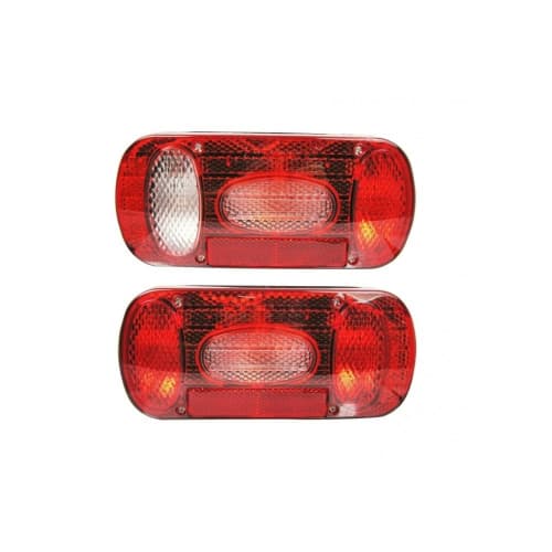 Set 2 lampi stop auto 7 functii E-Mark E11 pentru remorca camion trailer 12V Cod: ST0455 + ST0456