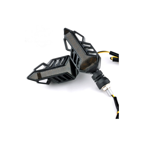 Semnalizare moto 12V cu  semnalizare LED  alba Cod: FS-1215