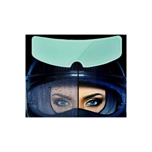 Folie protectie vizor casca moto cu montaj interior sau exterior si functie anti amprente   Cod: AHF23