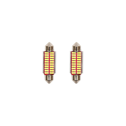 Set 2 becuri LED SMD SOFIT 39mm 12V 0,155A lumina rece  Cod: BK80035