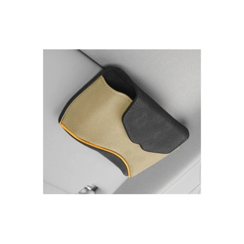 Suport ochelari premium piele ecologica bej Cod: FS-1333