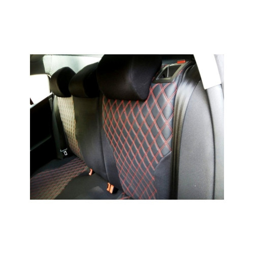 Huse auto universale 2+1 pentru autoutilitare model Romb imitatie piele