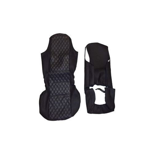 Huse auto universale pentru camion 2 piese, model Romb imitatie piele, compatibile cu modelele fabricate pana in 2016