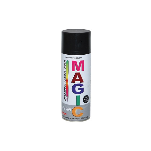 Spray vopsea Magic  Negru Lucios 400ml Cod: 039