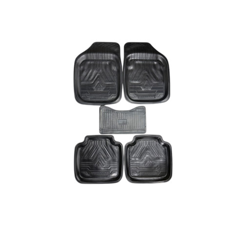 Covoare cauciuc auto universale interior tip tavita set 5 piese fata spate tunel median Cod: KNG-100696