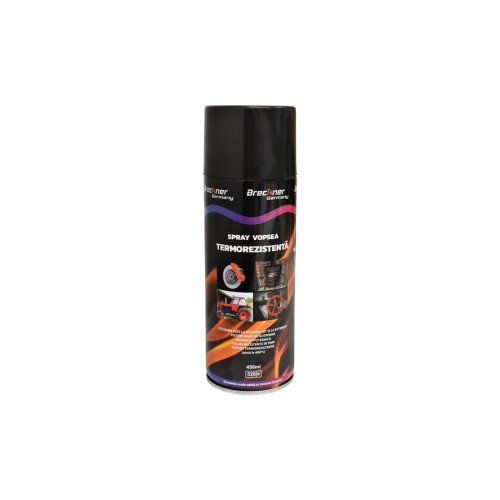 Spray vopsea Negru  rezistent termic pentru etriere 450ml Breckner Cod: BK83114