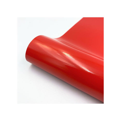 Folie auto caroserie autocolant PET Premium cu tehnologie de eliminare a bulelor rosu 1mx1,52m Cod: SP009X