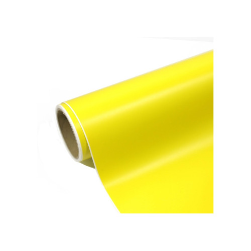 Folie auto caroserie  autocolant  PET Premium cu tehnologie de eliminare a bulelor galben lamaie  1mx1,52m  Cod: SP065X