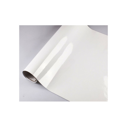 Folie auto caroserie autocolant PET Premium cu tehnologie de eliminare a bulelor alb lucios 1mx1,52m Cod: SP015X